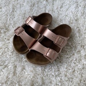 Rose Gold Girls Birkenstocks